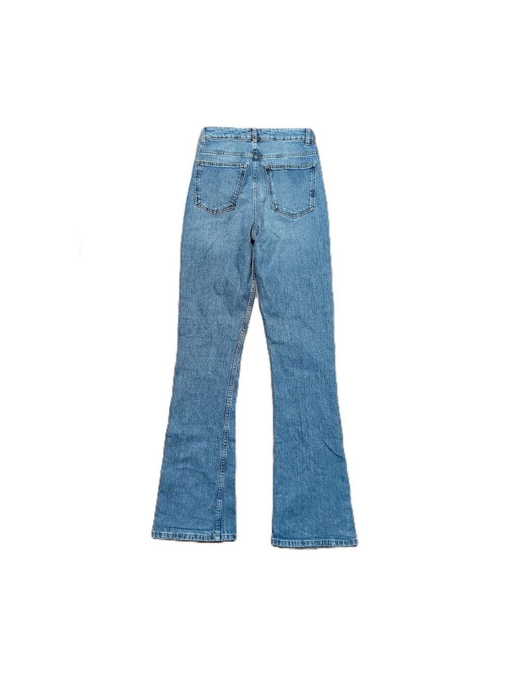 TALL ASOS Classic Women's High-Rise Flare Jeans in Light Blue 28 x 36 - Picture 2 of 4